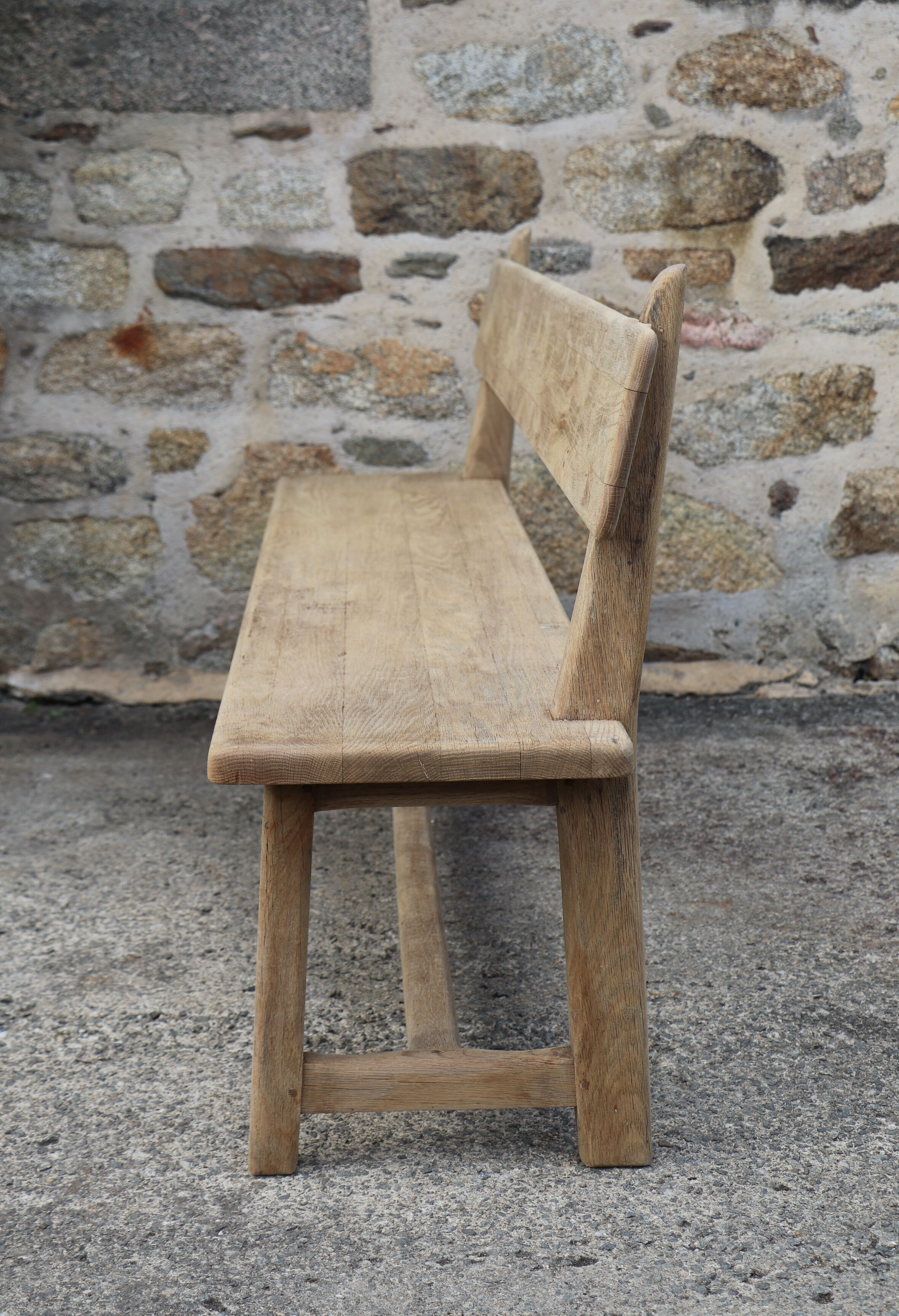 Pair of wooden benches, 40s