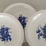 Old Earthenware Dinner Plates Sarreguemines Riva Bella Vintage