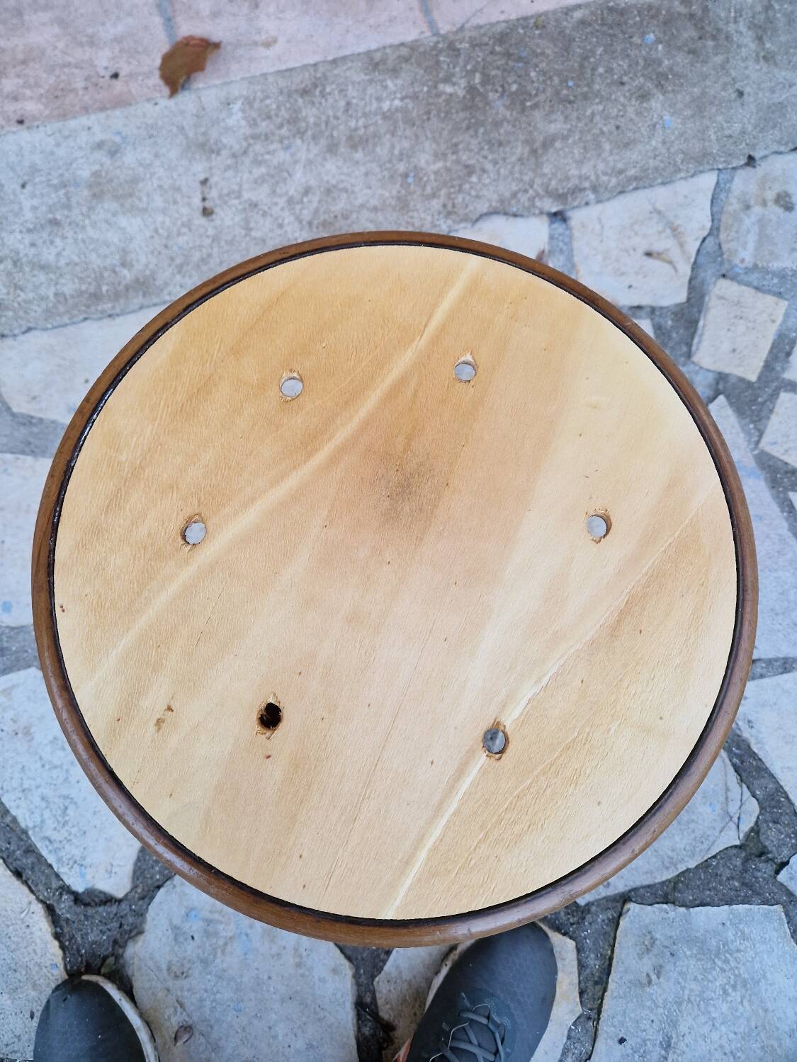 Art Deco tripod piano stool