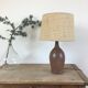 Pied de lampe en grès vintage