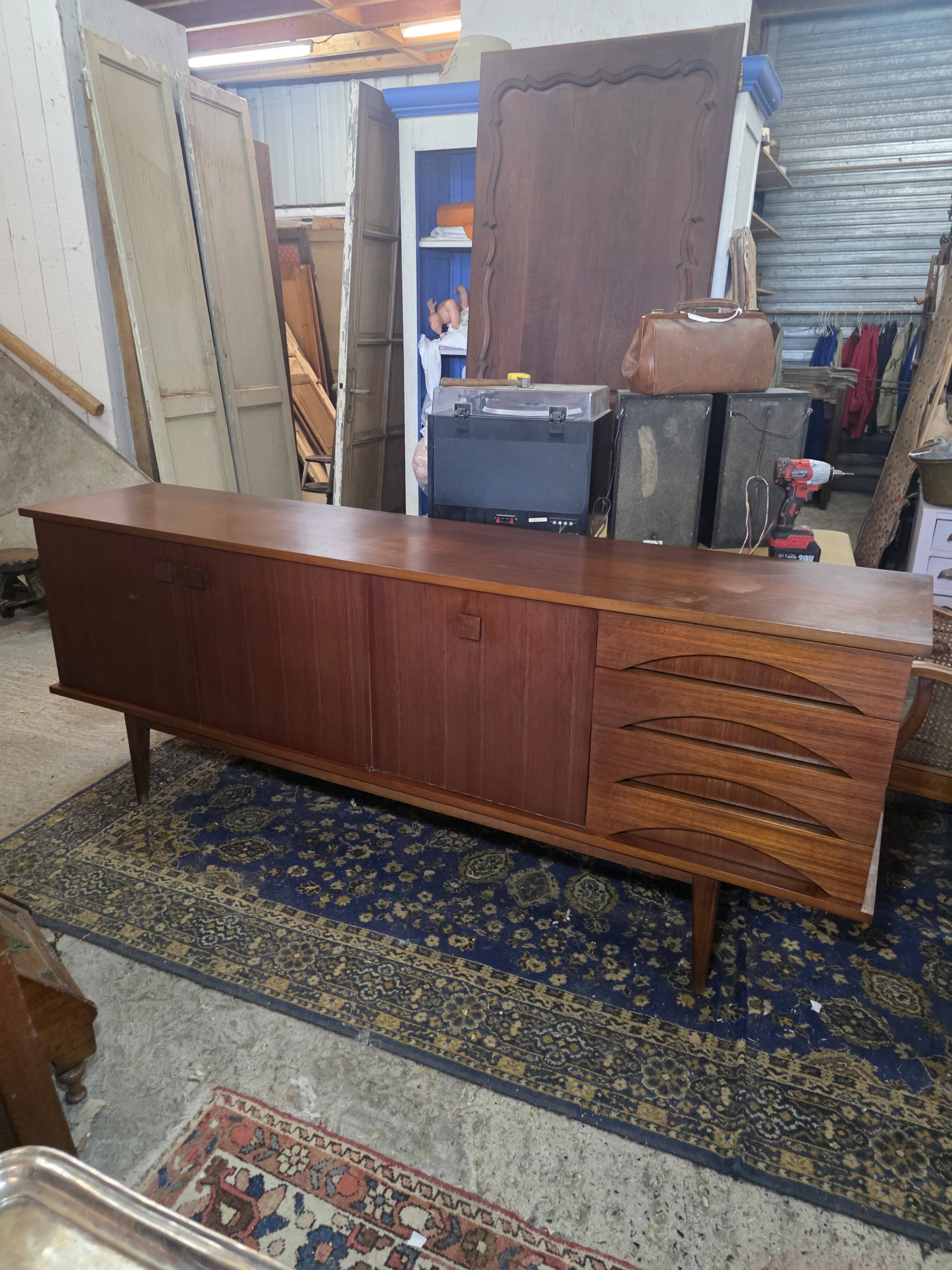 Scandinavian teak sideboard from the 1960s.