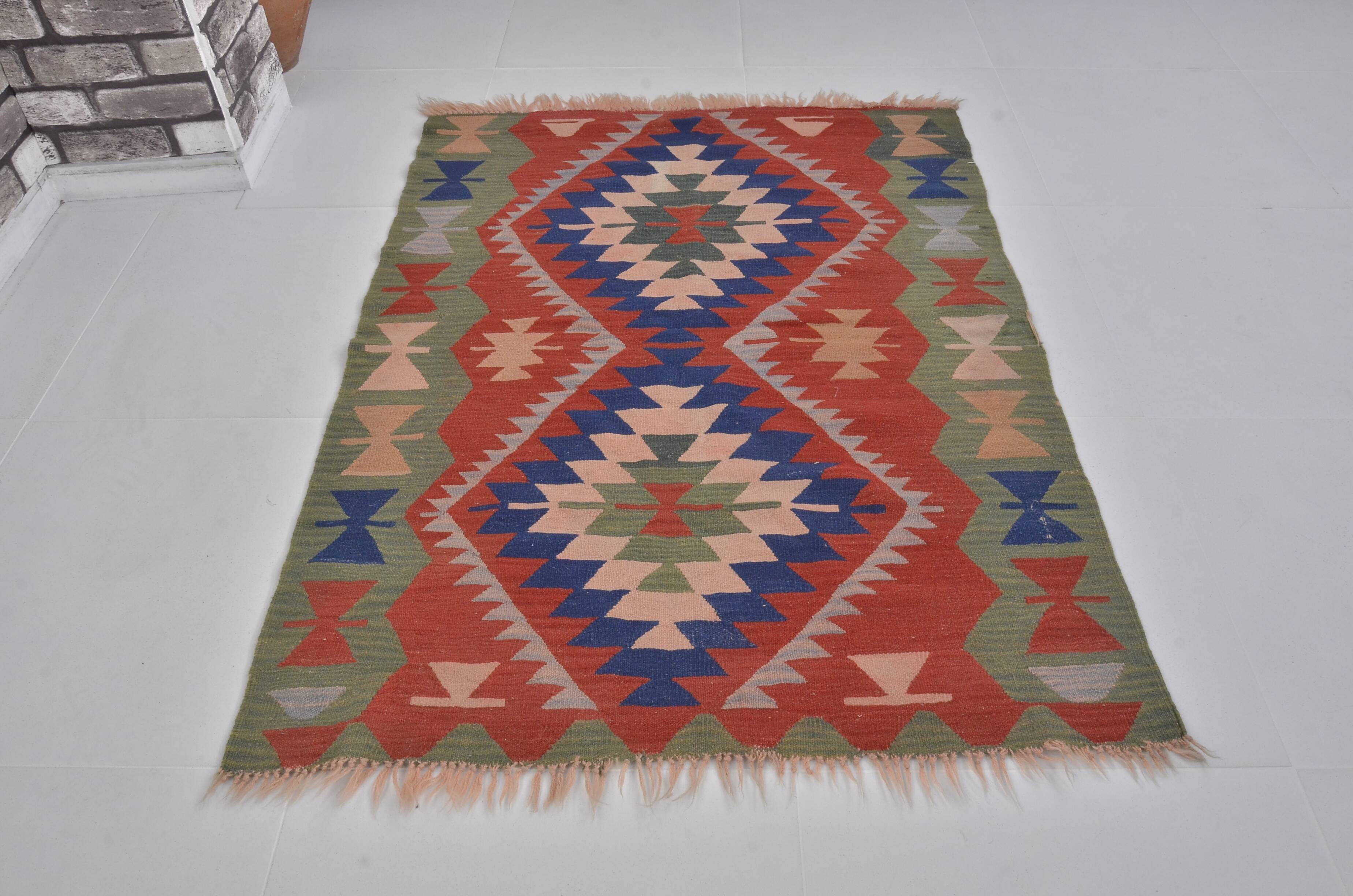 Small Vintage Multicolour Kilim Rug sku 1663