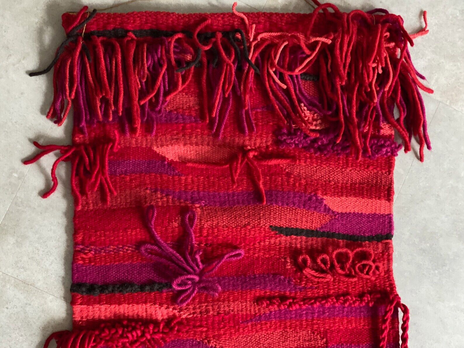 Large vintage wall hanging / wall decoration tapestry