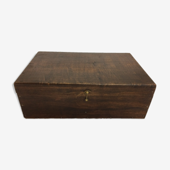 Wooden box of old storage