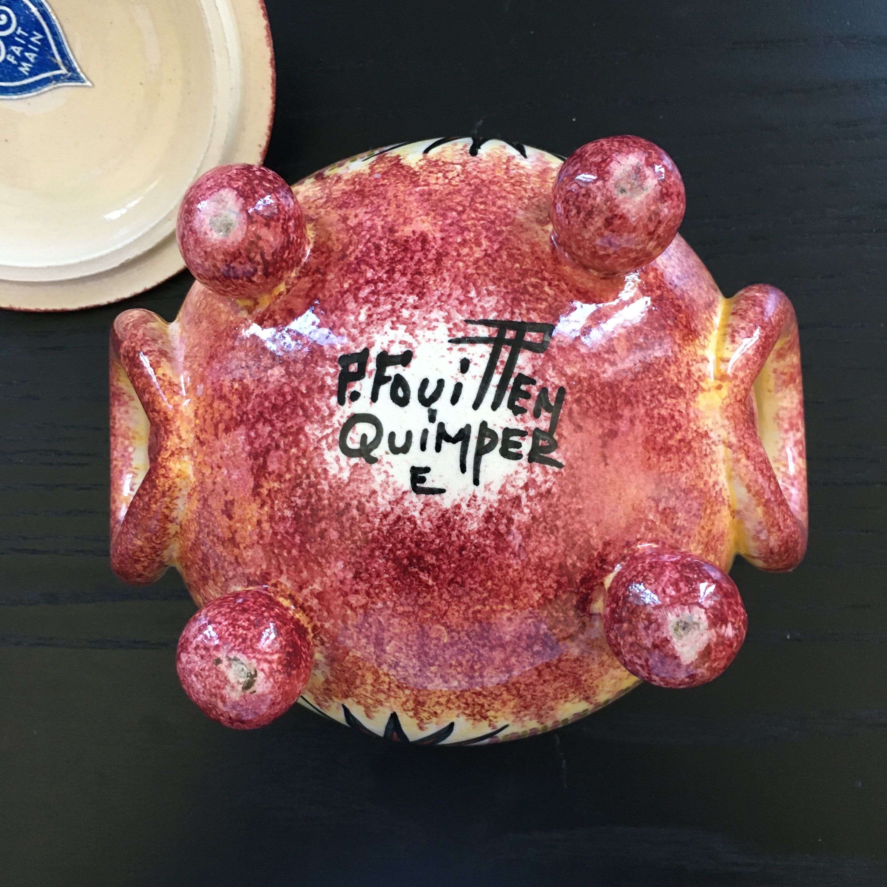 Pot signed Fouillen Quimper