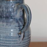 Blue enamelled stoneware pitcher 220mm