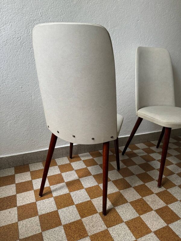 2 chaises tonneau Baumann années 60