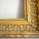 Antique gilded frame in wood and stucco, carved, original gilding