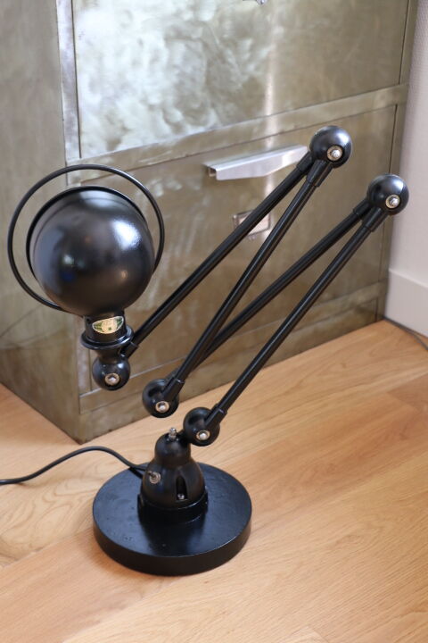 Floor lamp jielde 4 arms black 1950