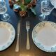 9 Assiettes plates dépareillées Terre de fer tons verts bleus