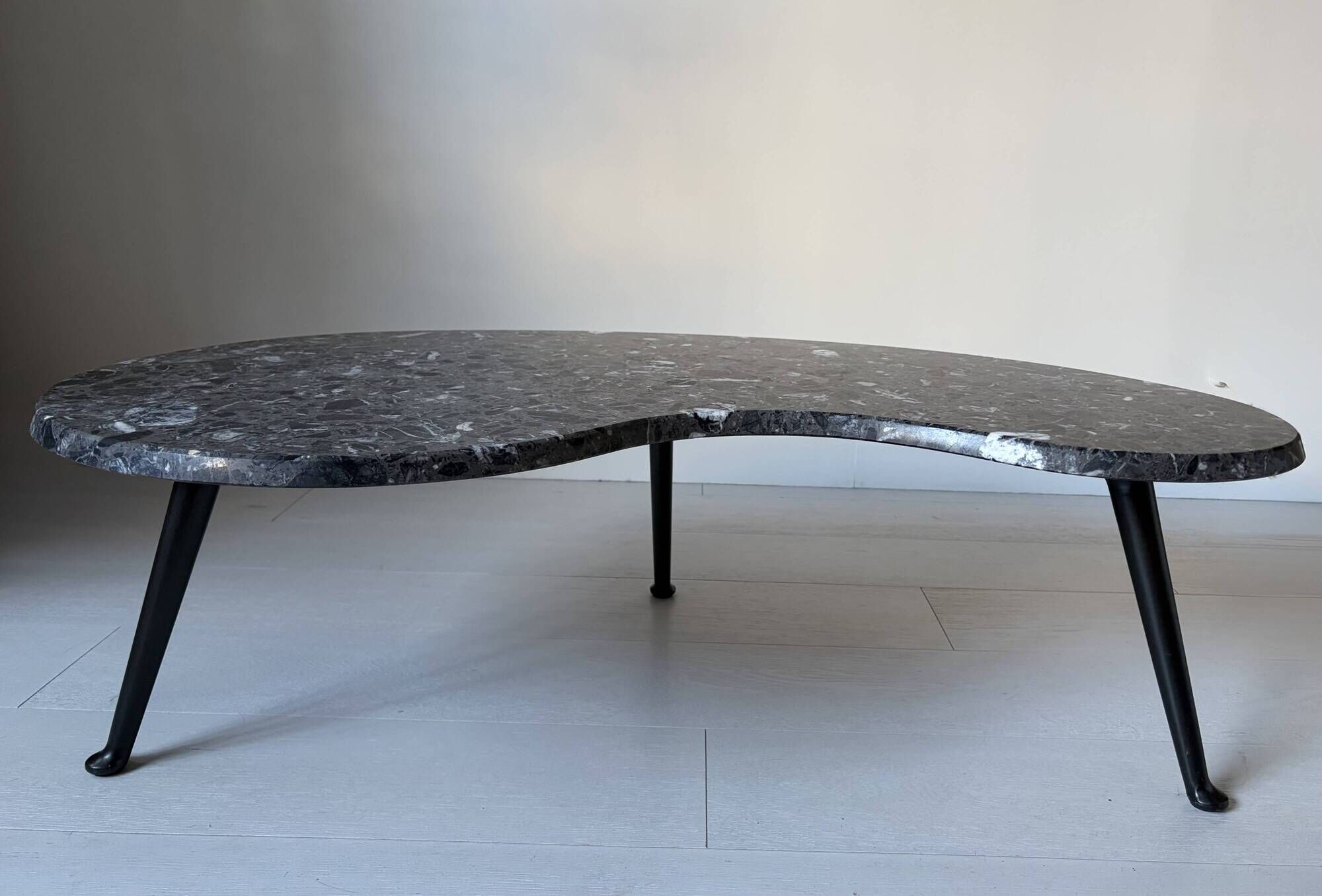 Tubble table by Pode/Leolux composite marble Grigio Carnico 50's style