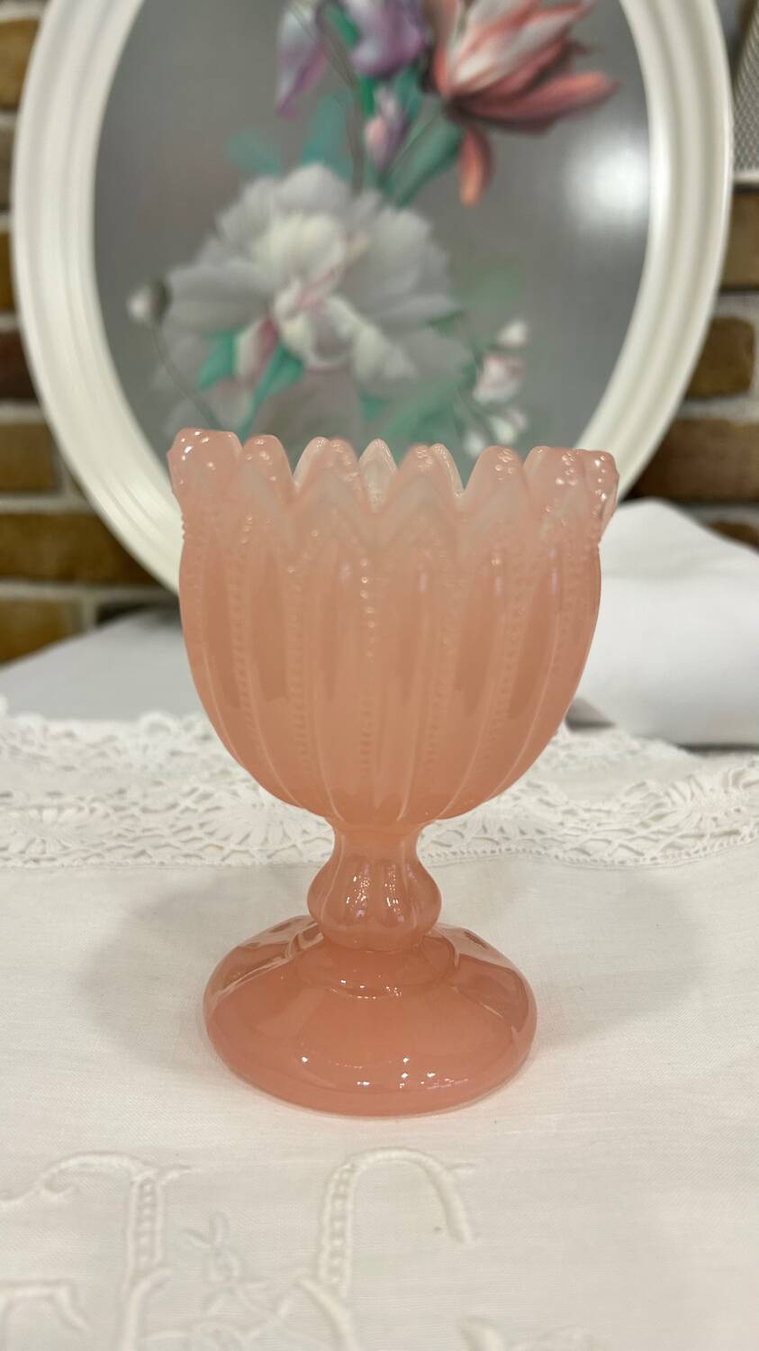 Portieux opaline stemmed bowl