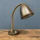 Old brass Dutch Daalderop desk lamp from the 1930s.