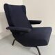 Archi Ligne Roset armchair, Pierre Paulin design, CM 195 HD, vintage blue