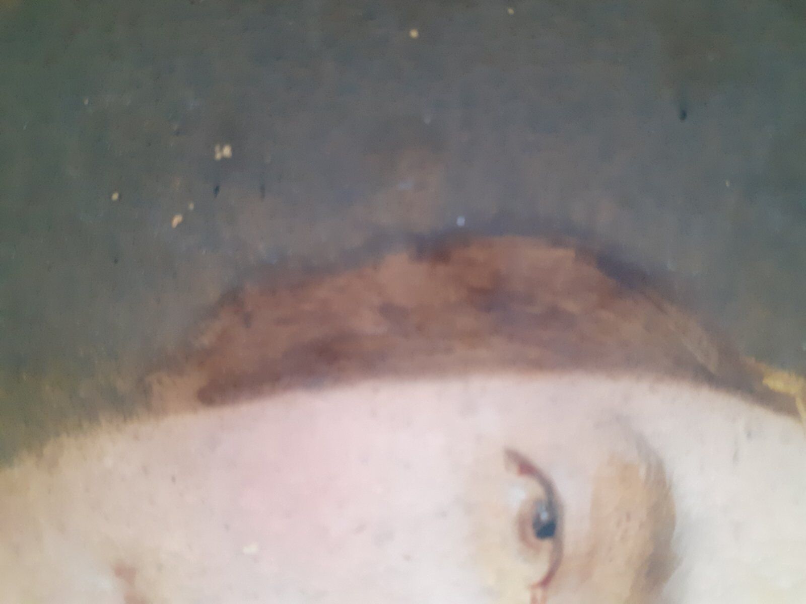 Portrait oil on cardboard