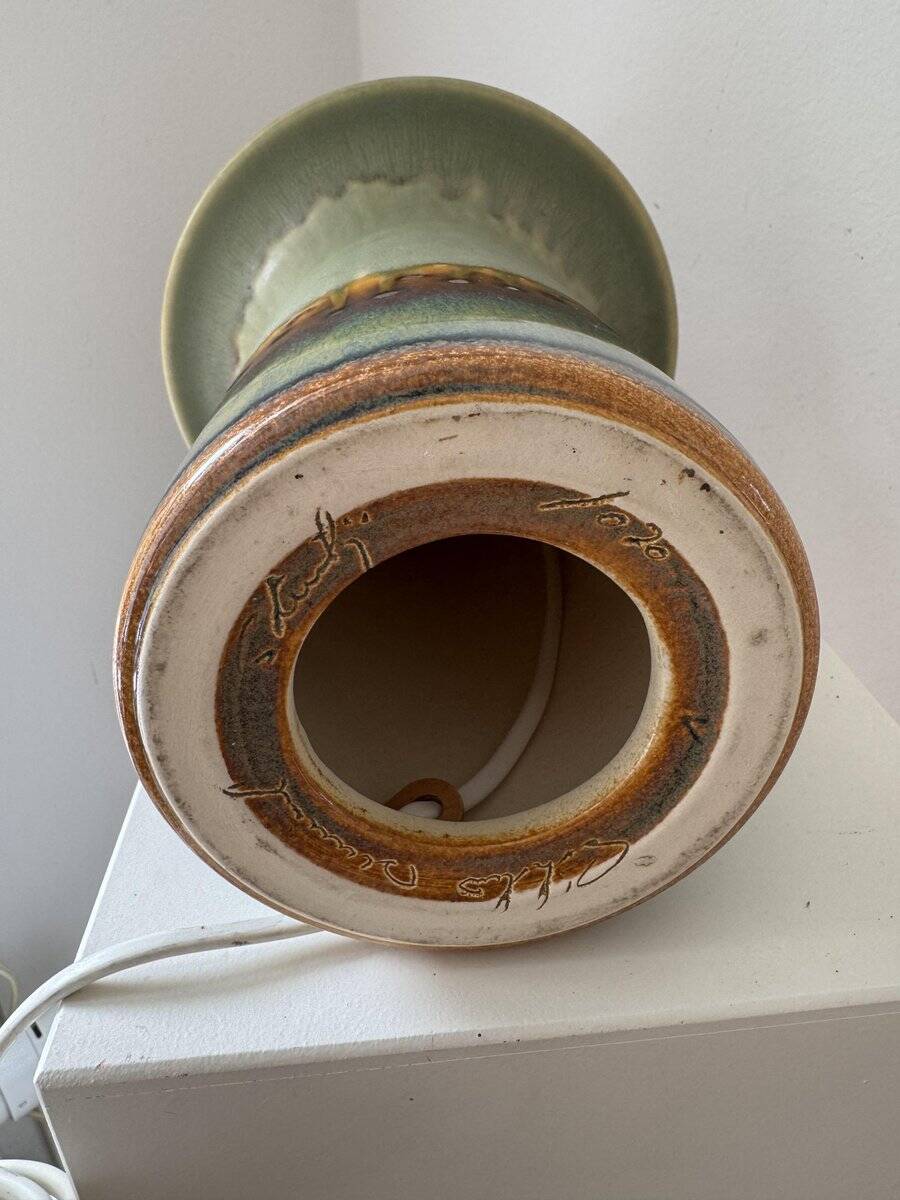 Vintage Danish table lamp by Einar Johansen for Søholm Stoneware, 1970s