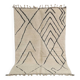 Traditional handmade beni ouarin rug size 150 x 250 cm