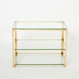 Bronze side table signed J.T. Lepelletier for Broncz circa 1960
