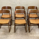 6 baumann cans sleigh chairs