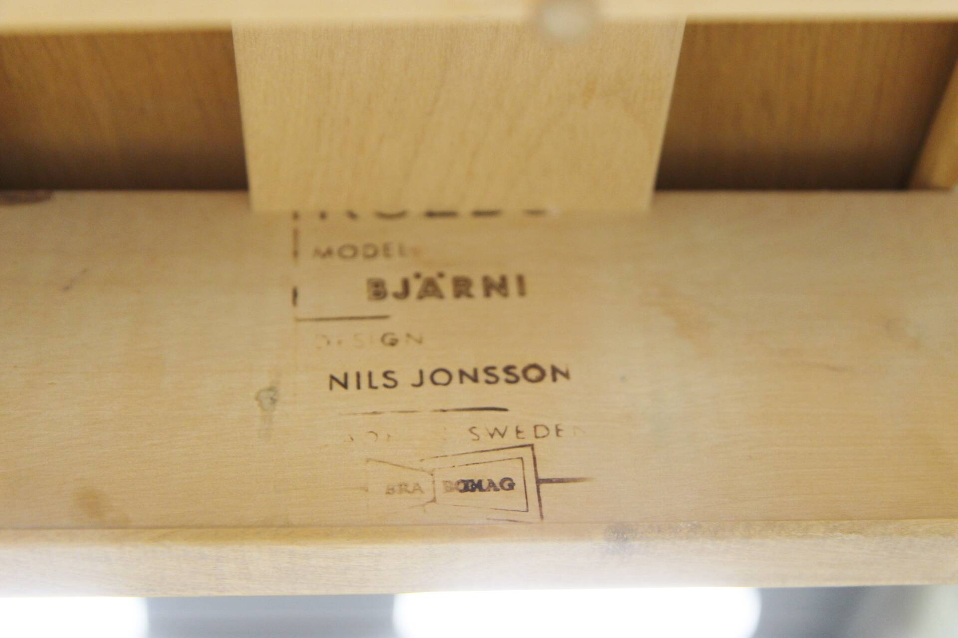 Table de salle à manger en chêne "Bjärni", Nils Jonsson, Troeds, Suède, 1960