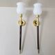 Pair of vintage wall lights Maison Lancel 1950