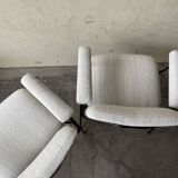 Pair of chairs CM197 by Pierre Paulin, in curly wool