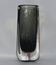 Nils Landberg for Orrefors smoky grey crystal vase, 1960s
