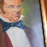 Portrait of Franz Schubert signed Fv Heyer dated 1929