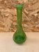 Vase soliflore style biot blown glass bubbled green vintage