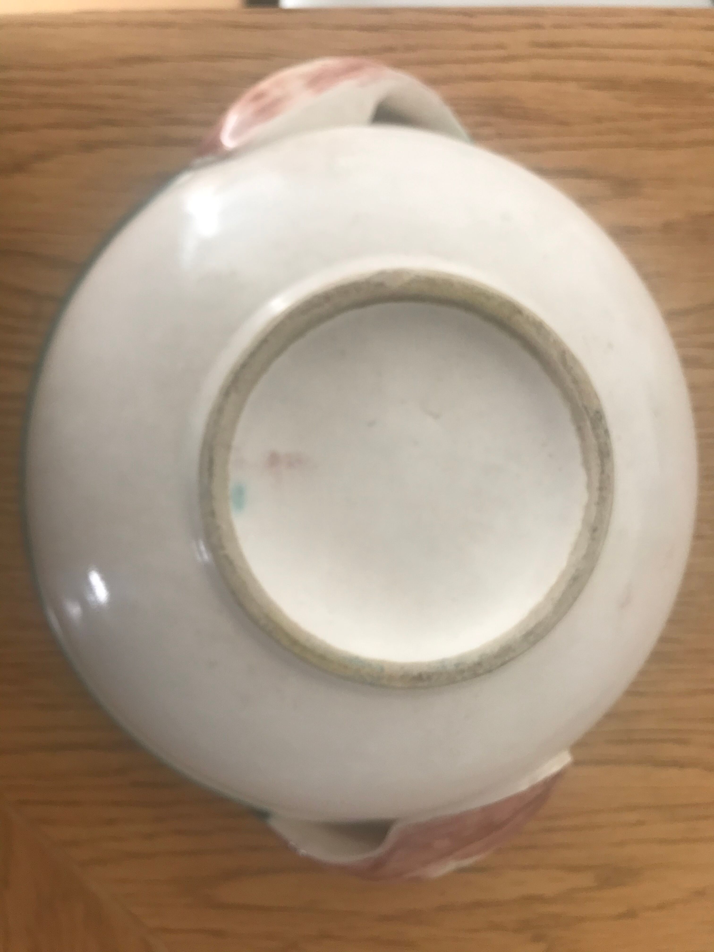 Enamelled earthenware cut