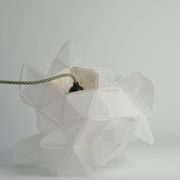 Labyrinth, Hazy, Artisan Light Sculpture with Integrated Fixture, By Republiken