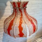 Vintage murano glass flower lamp for mazzega