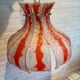 Lampe fleur vintage en verre murano pour mazzega