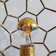 Adolf Loos style lamp in brass and faceted glass from the 1950s.