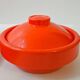 Grand plateau vintage 1970 moulded plastic orange creations bismuth paris 7