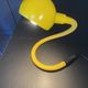 Yellow Hebi lamp by Isao Hosoe for Valenti, vintage pop yellow from the 1970s.