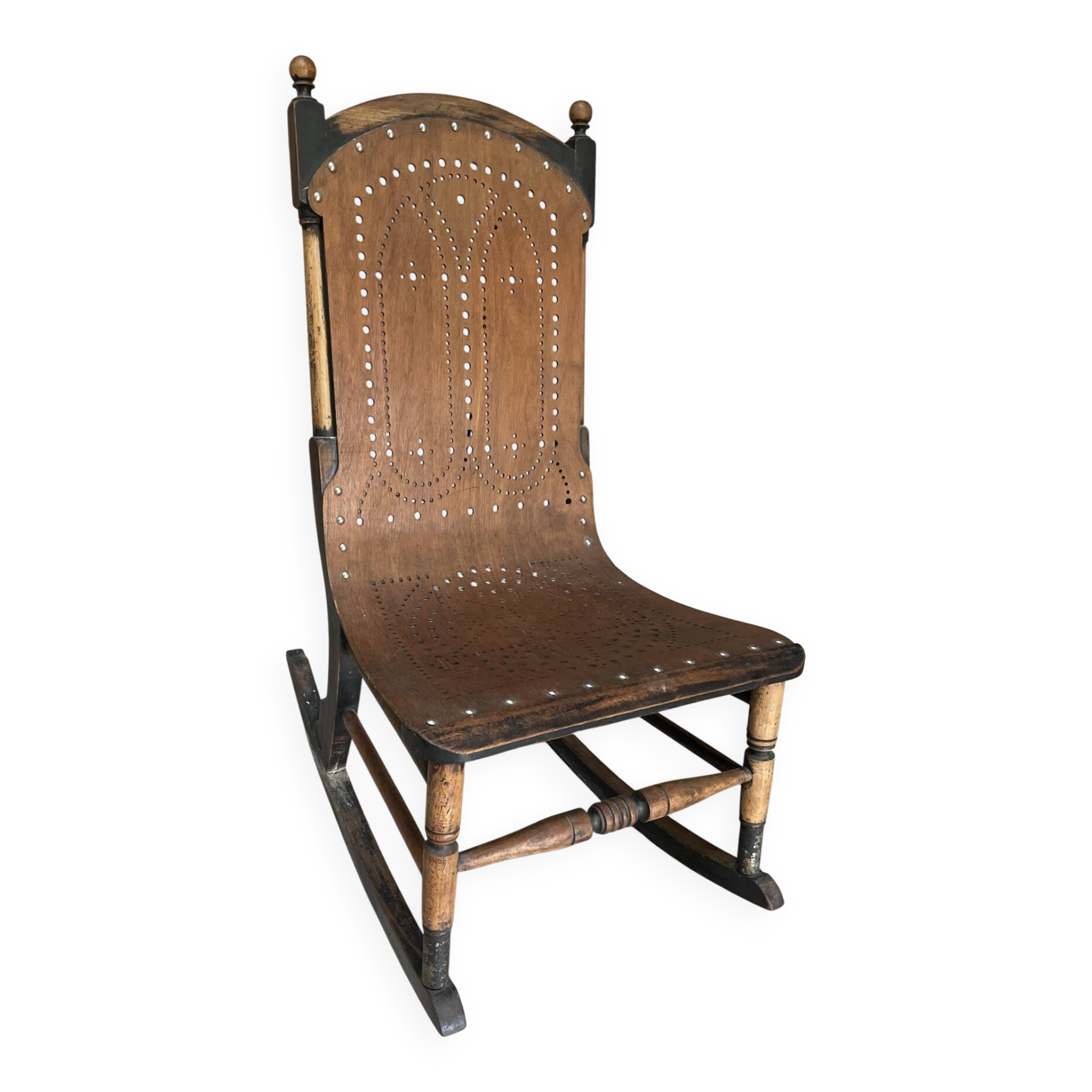 Victorian bent plywood rocking chair – Gardiner’s patents 1872 / 1873
