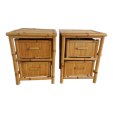 Bamboo bedside tables