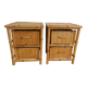 Bamboo bedside tables