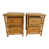 Bamboo bedside tables