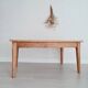Low oak farm table