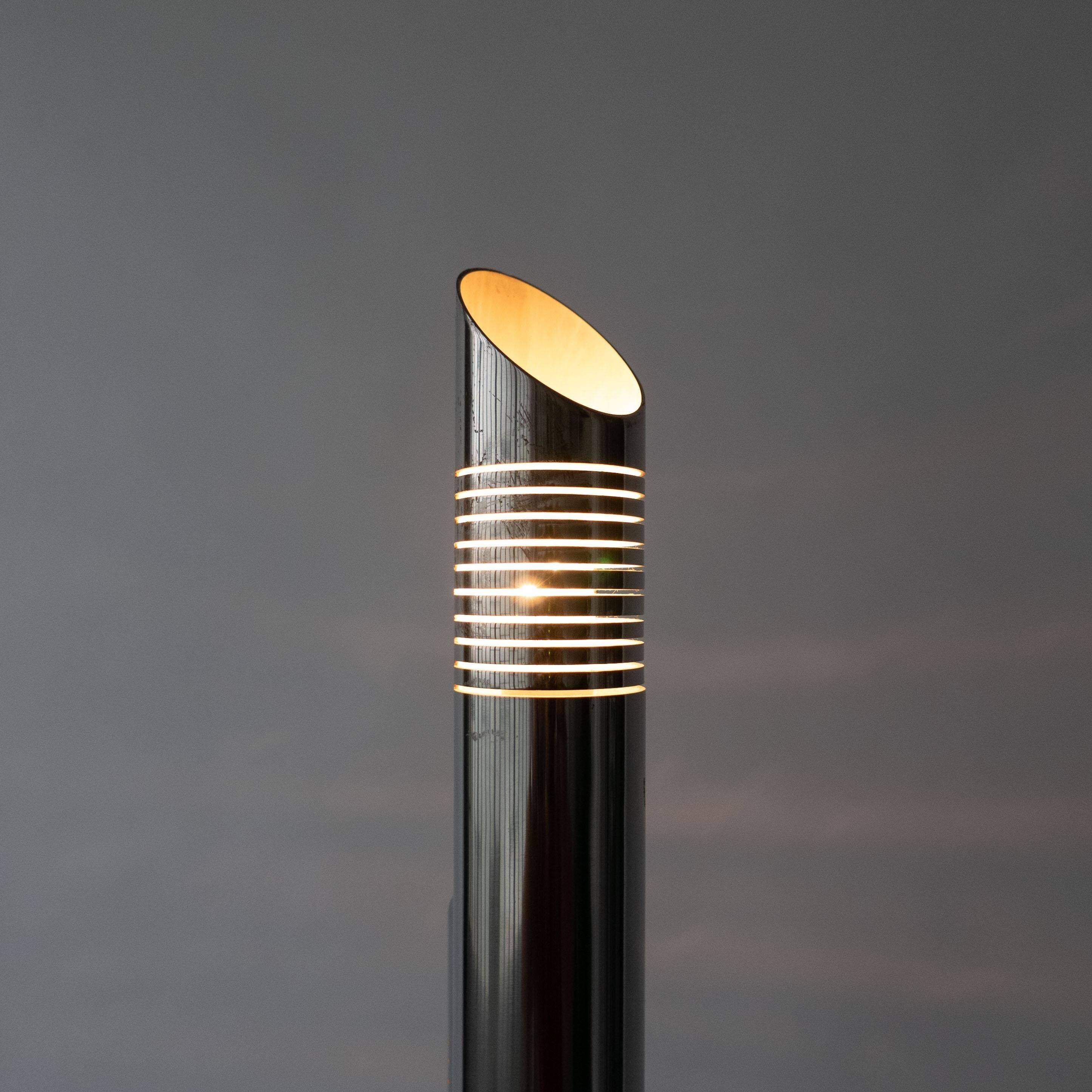 Lampadaire chromé par Goffredo Reggiani
