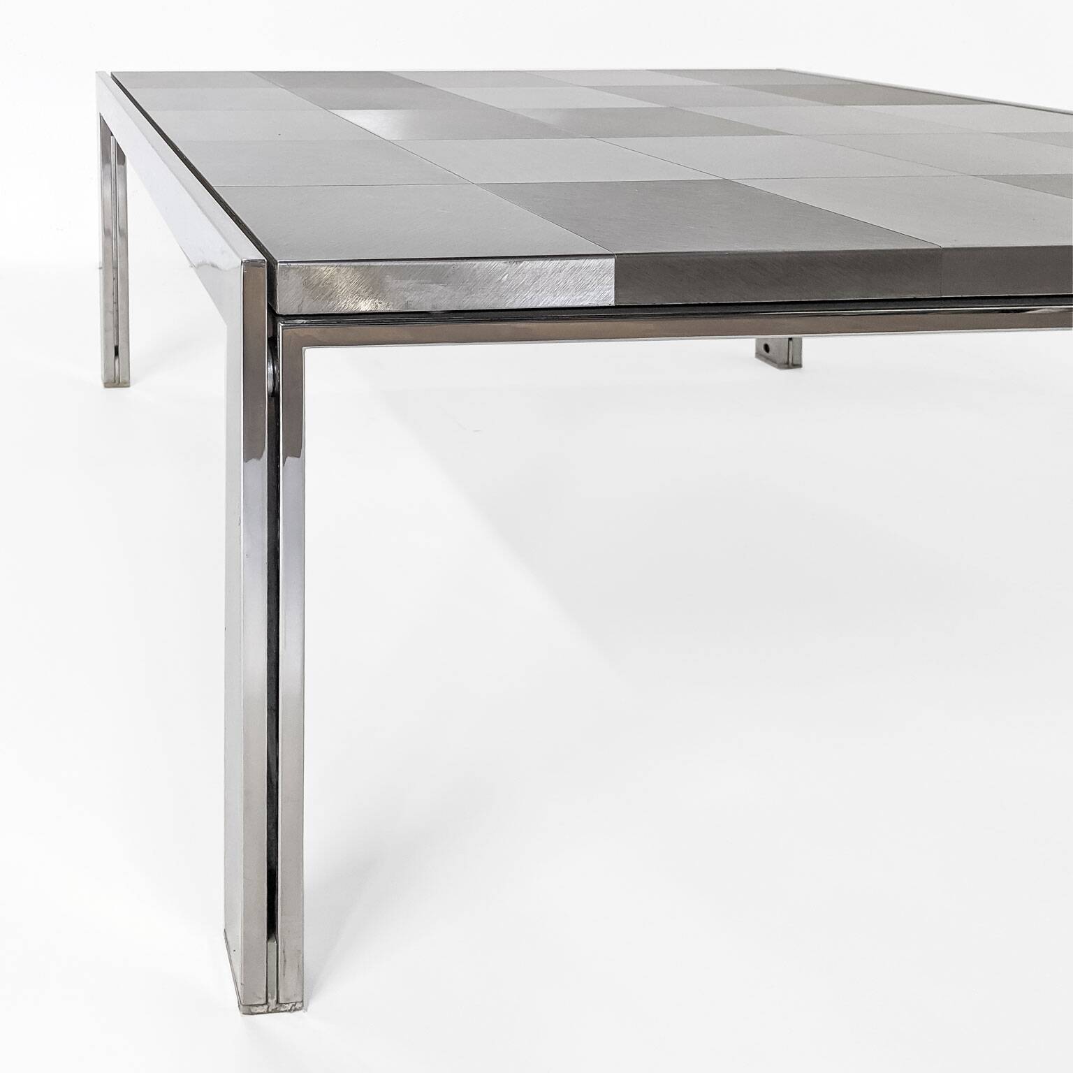 Steel coffee table by Ross Littell, Luar model, 1970
