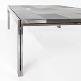 Steel coffee table by Ross Littell, Luar model, 1970