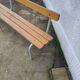 Banc d'école avec dossier