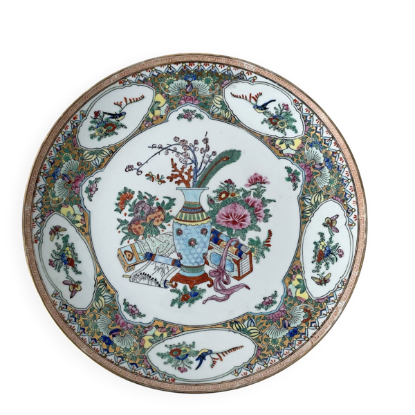 Assiette décorative en porcelaine de style chinois