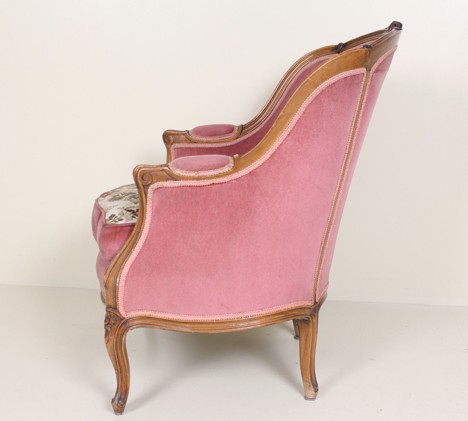 Sofa and Chair french Walnut carved