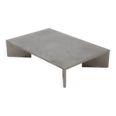 1990s stainless steel coffee table