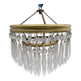 Small icicle tassel chandelier. Not electrified.