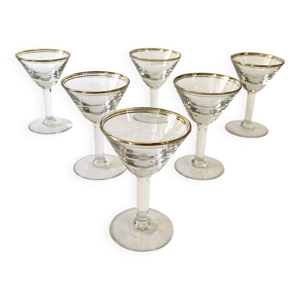 6 verres apéritifs de bistrot